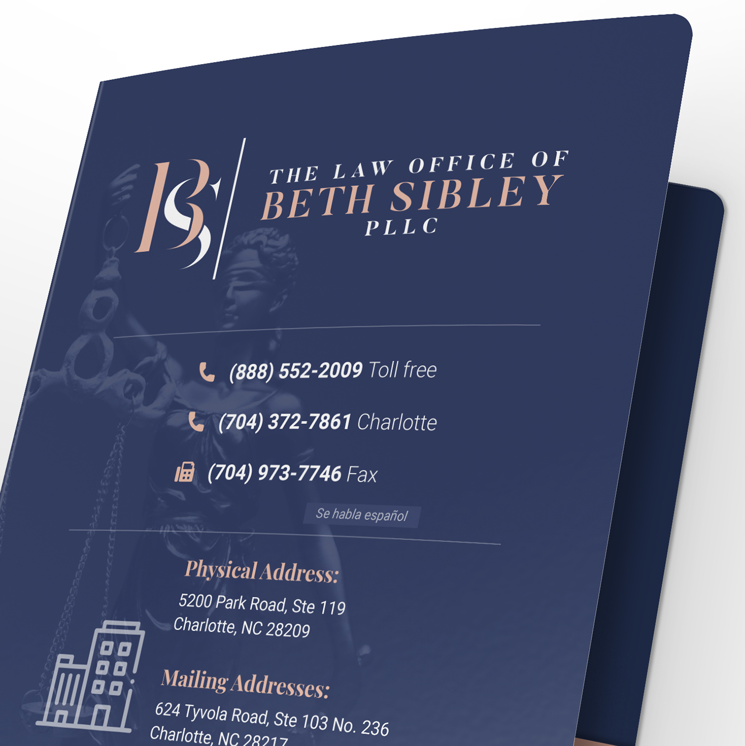 Raleigh Design Graphic Lawyer Folder Feature