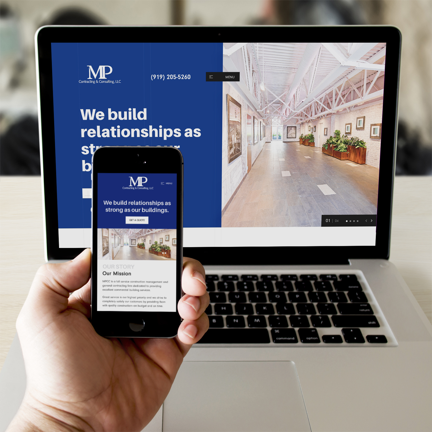 Web Design Construction Contracting Raleigh Feature