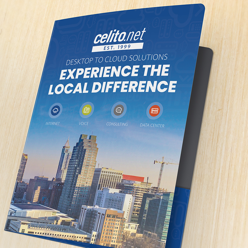 Raleigh Graphic Designer Fiber Voip Technology Folder